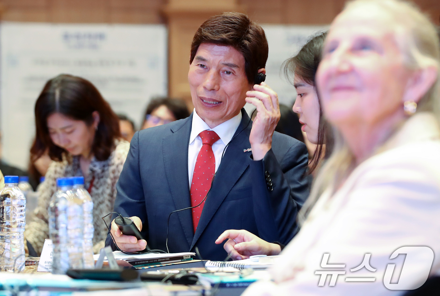 (대구=뉴스1) 공정식 기자 = 26일 오후 대구 달서구 계명대학교 성서캠퍼스에서 열린 '제12회 국제교육도시연합(IAEC) 아시아·태평양 네트워크 지역회의' 개막식에서 이태훈 달 …