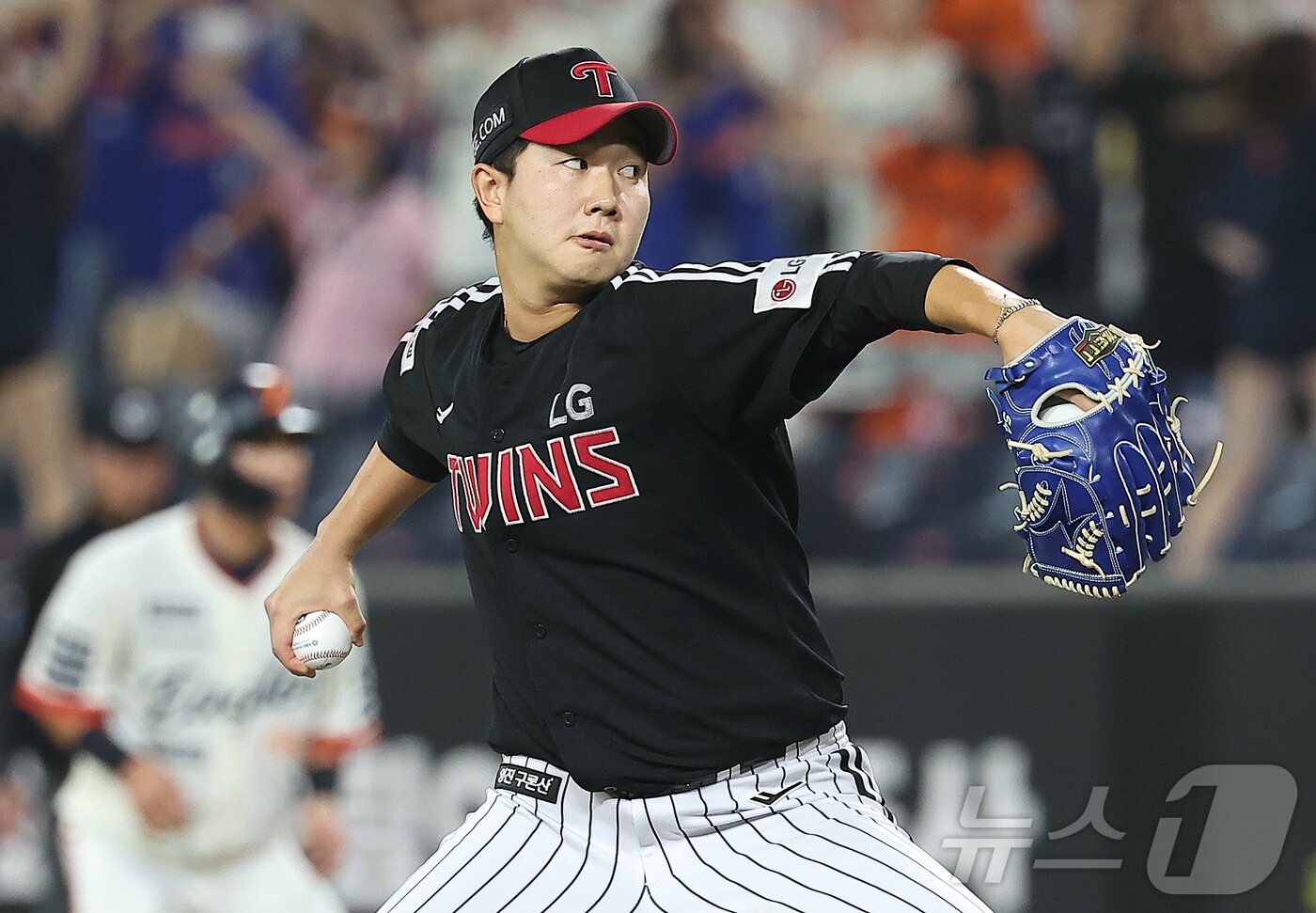 본문 이미지 - LG 트윈스 마무리 투수 유영찬. 2025.9.27/뉴스1 ⓒ News1 김진환 기자