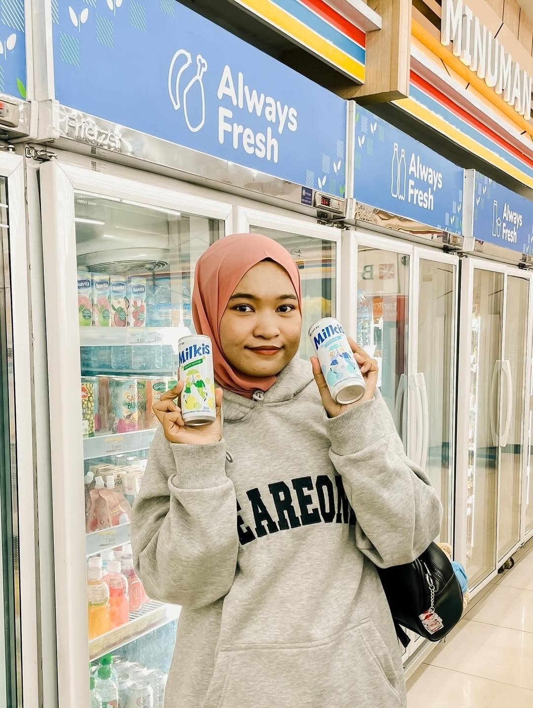 본문 이미지 - 인도네시아 편의점 인도마렛에서 판매중인 밀키스&#40;롯데칠성음료 제공&#41;