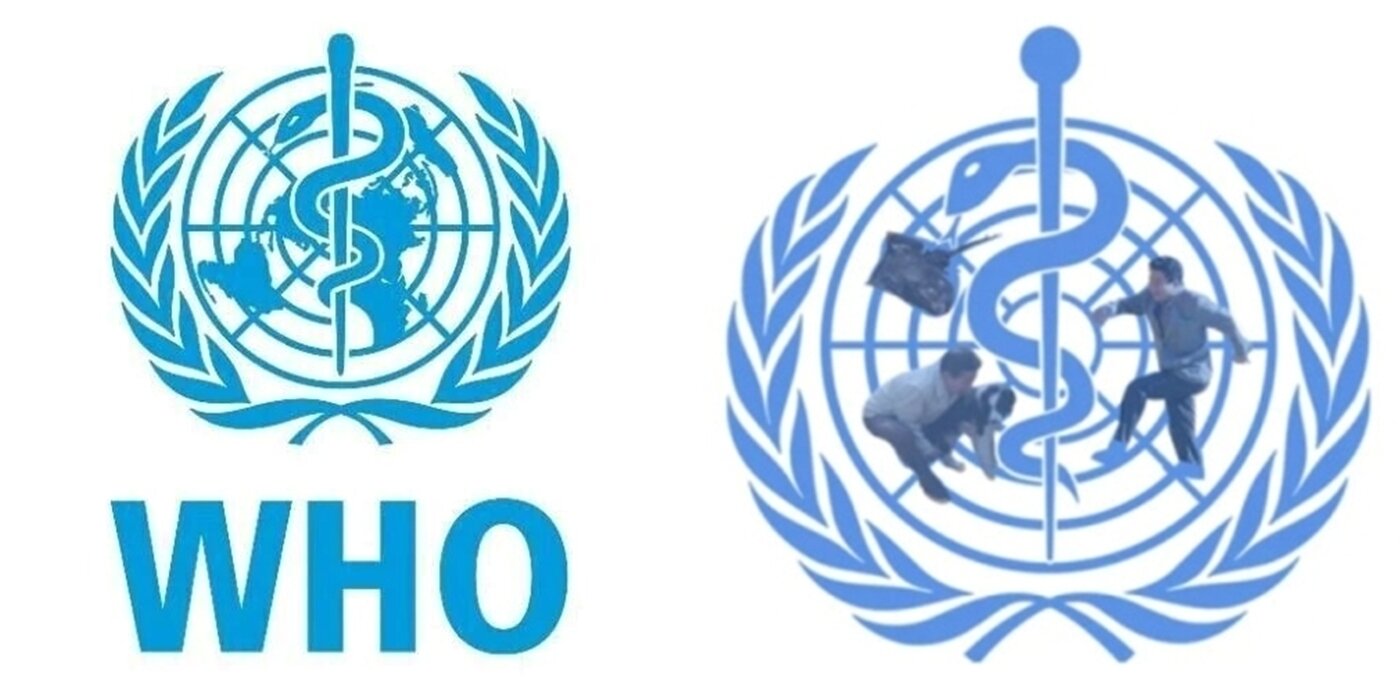 본문 이미지 - &#40;WHO 공식 로고, 일간베스트 합성 로고. WHO 공식 홈페이지, 온라인 커뮤니티 갈무리&#41;