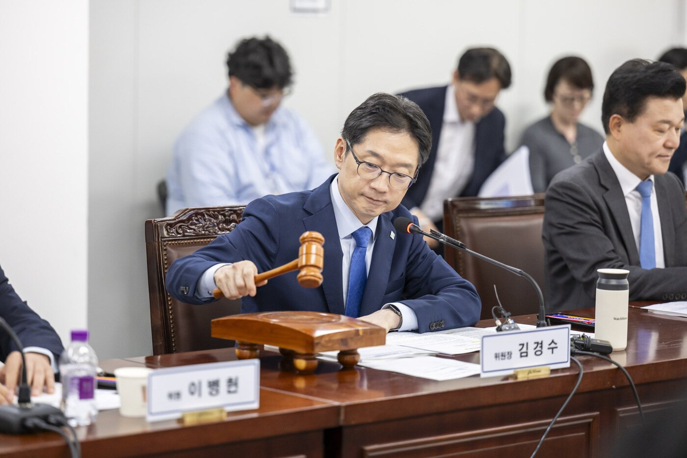 본문 이미지 -  김경수 지방시대위원장이 30일 세종시 지방시대위원회에서 열린 22차 회의에서 발언하고 있다.  / 공동취재단