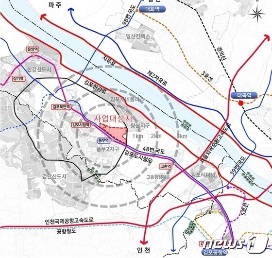 본문 이미지 - 김포 풍무역세권 개발 ⓒ 뉴스1 DB 