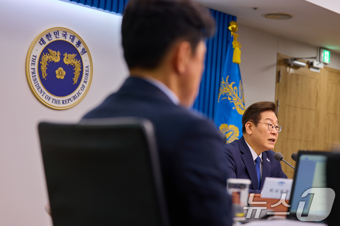 (서울=뉴스1) 허경 기자 = 이재명 대통령이 4일 서울 용산 대통령실 청사에서 열린 제9차 수석·보좌관 회의에서 발언하고 있다. (대통령실 제공. 재판매 및 DB 금지) 2025 …