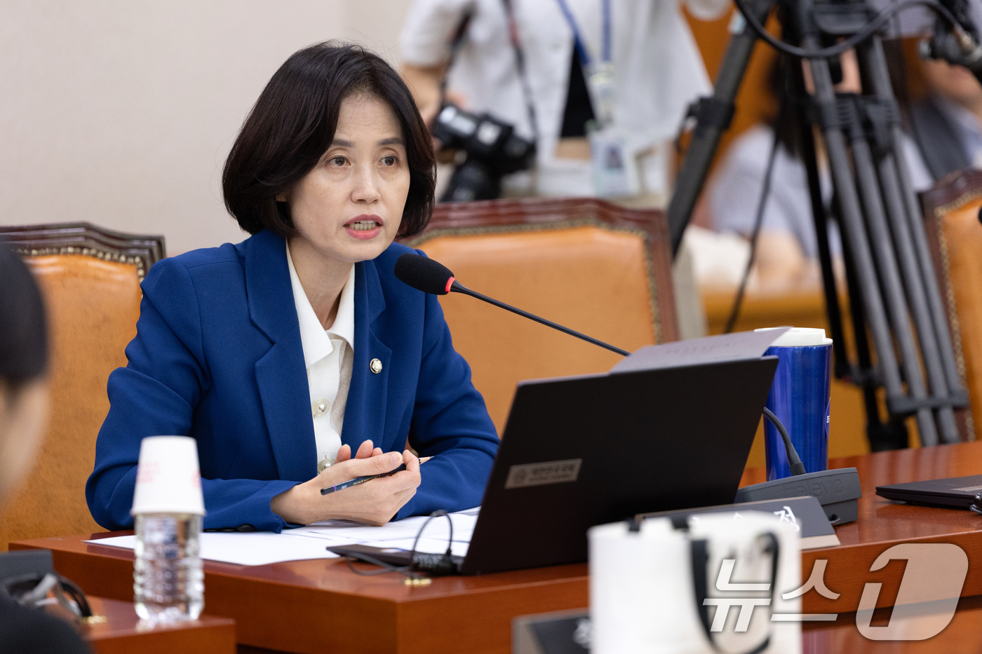 (서울=뉴스1) 이승배 기자 = 5일 서울 여의도 국회에서 열린 제429회 국회(정기회) 법제사법위원회 검찰 개혁 입법청문회에서 박은정 조국혁신당 의원이 발언하고 있다. 2025. …