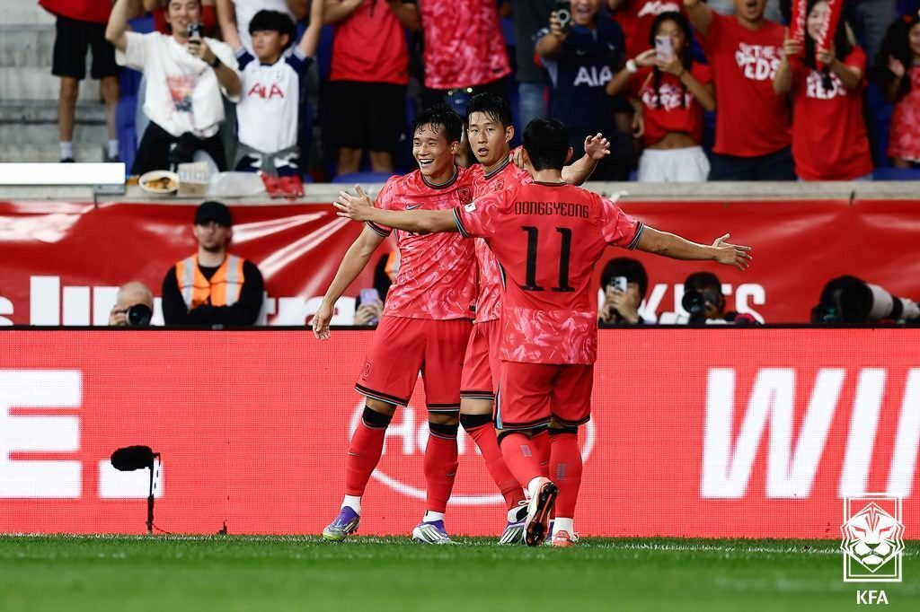 본문 이미지 - 지난 9월 미국과 원정 경기에서 승리했던 한국 . &#40;대한축구협회 제공. 재판매 및 DB 금지&#41; 2025.9.7/뉴스1