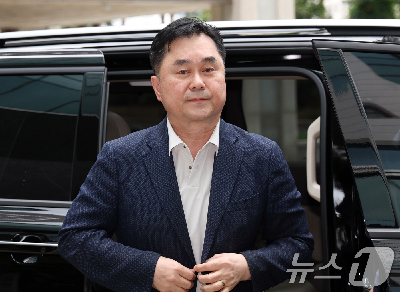 (서울=뉴스1) 김명섭 기자 = 김종민 무소속 의원이 7일 오후 서울 서초동 서울고등검찰청에 마련된 내란 특별검사팀 사무실에 참고인 신분으로 출석하고 있다.  2025.9.7/뉴스 …