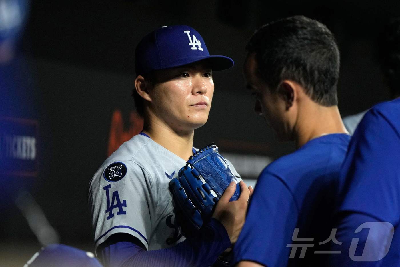본문 이미지 - 야마모토 요시노부(LA 다저스). ⓒ AFP=뉴스1
