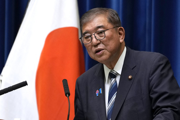 '사의' 日이시바, 자민당 총재 선거 후 '전후 80주년 메시지' 검토