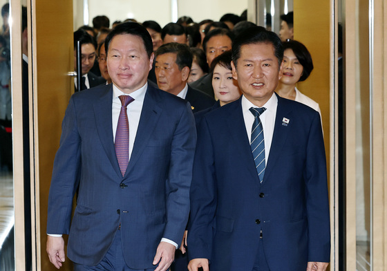 정청래, 최태원 다시 만난다…금산분리·주52시간 언급될 듯