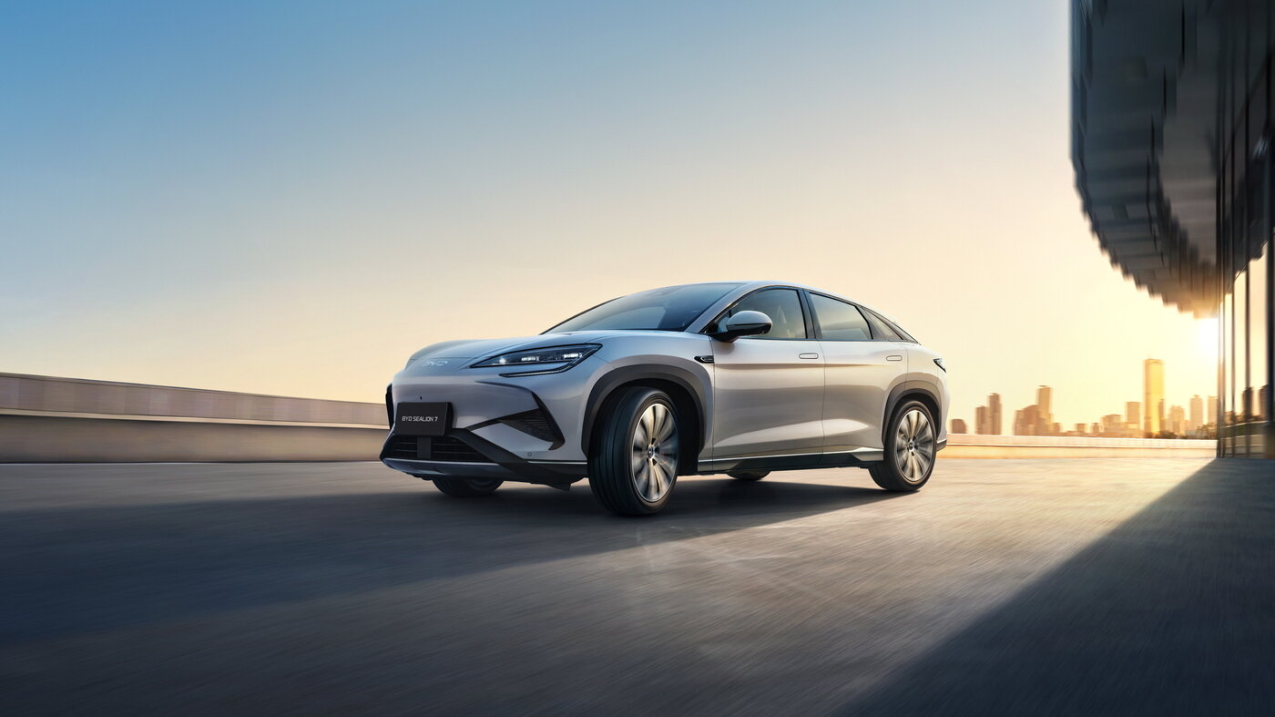 본문 이미지 - BYD코리아가 순수 전기 중형 스포츠유틸리티차&#40;SUV&#41; &#39;BYD 씨라이언 7&#39;을 7일 국내 세 번째 BYD 승용 모델로 공식 출시했다&#40;BYD코리아 제공&#41;. 2025.09.07.