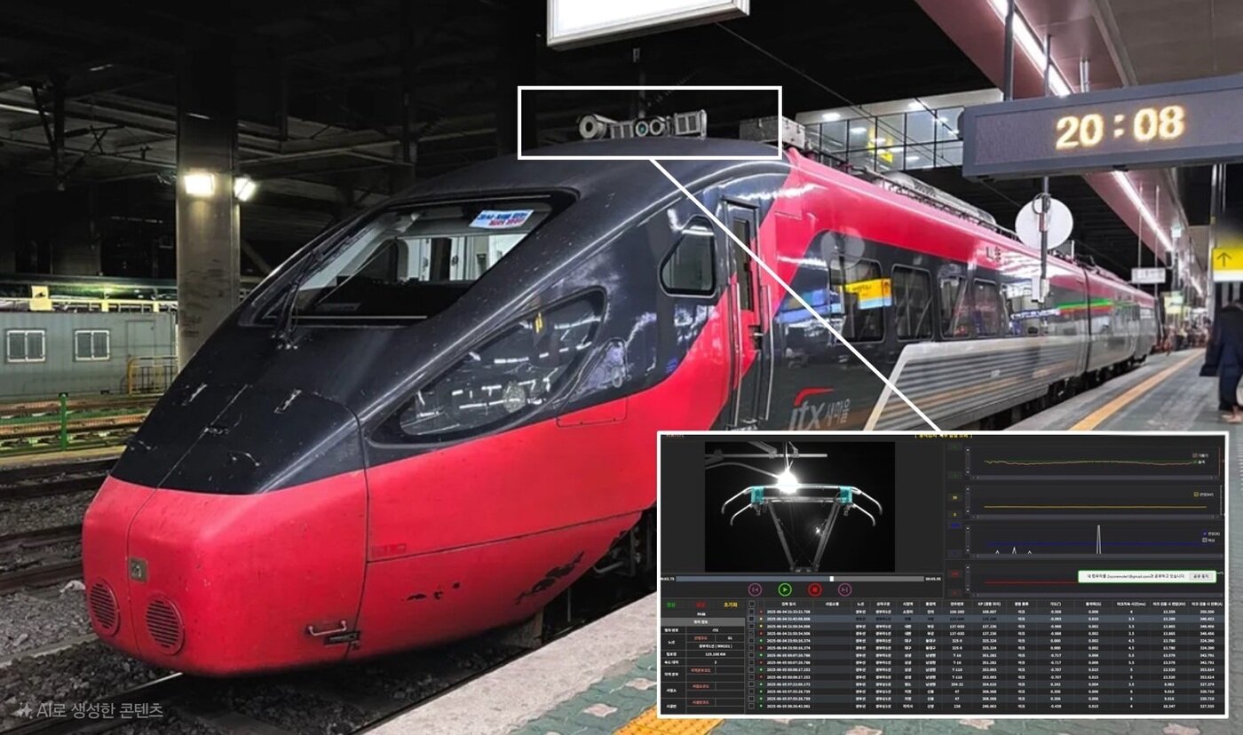 본문 이미지 - ITX 새마을 차상검측 열차 모습.&#40;한국철도공사 제공&#41;