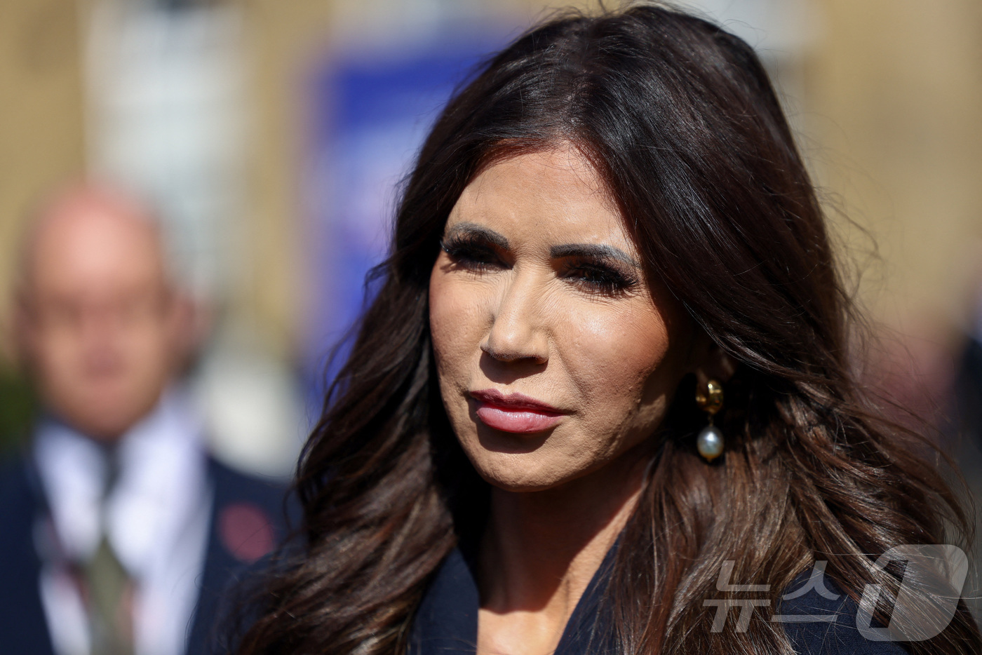 (런던 로이터=뉴스1) 윤다정 기자 = 크리스티 놈 미국 국토안보부 장관이 8일(현지시간) 영국 런던에서 열린 '파이브 아이즈' 안보 동맹 정상회의에 참석해 인신매매 및 아동 성학 …