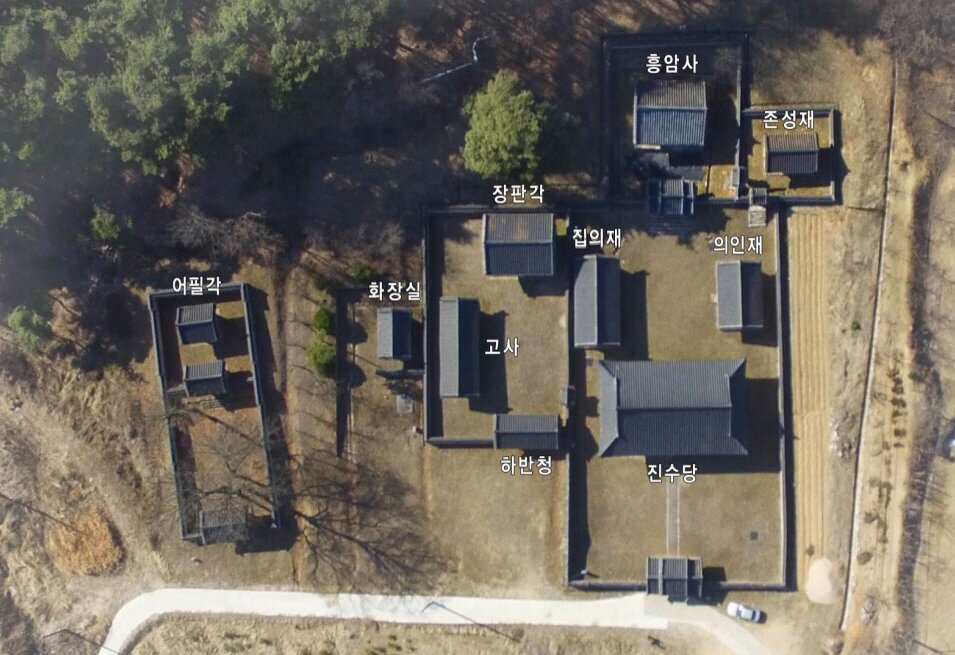 본문 이미지 - 흥암서원 배치도(국가유산청 제공)