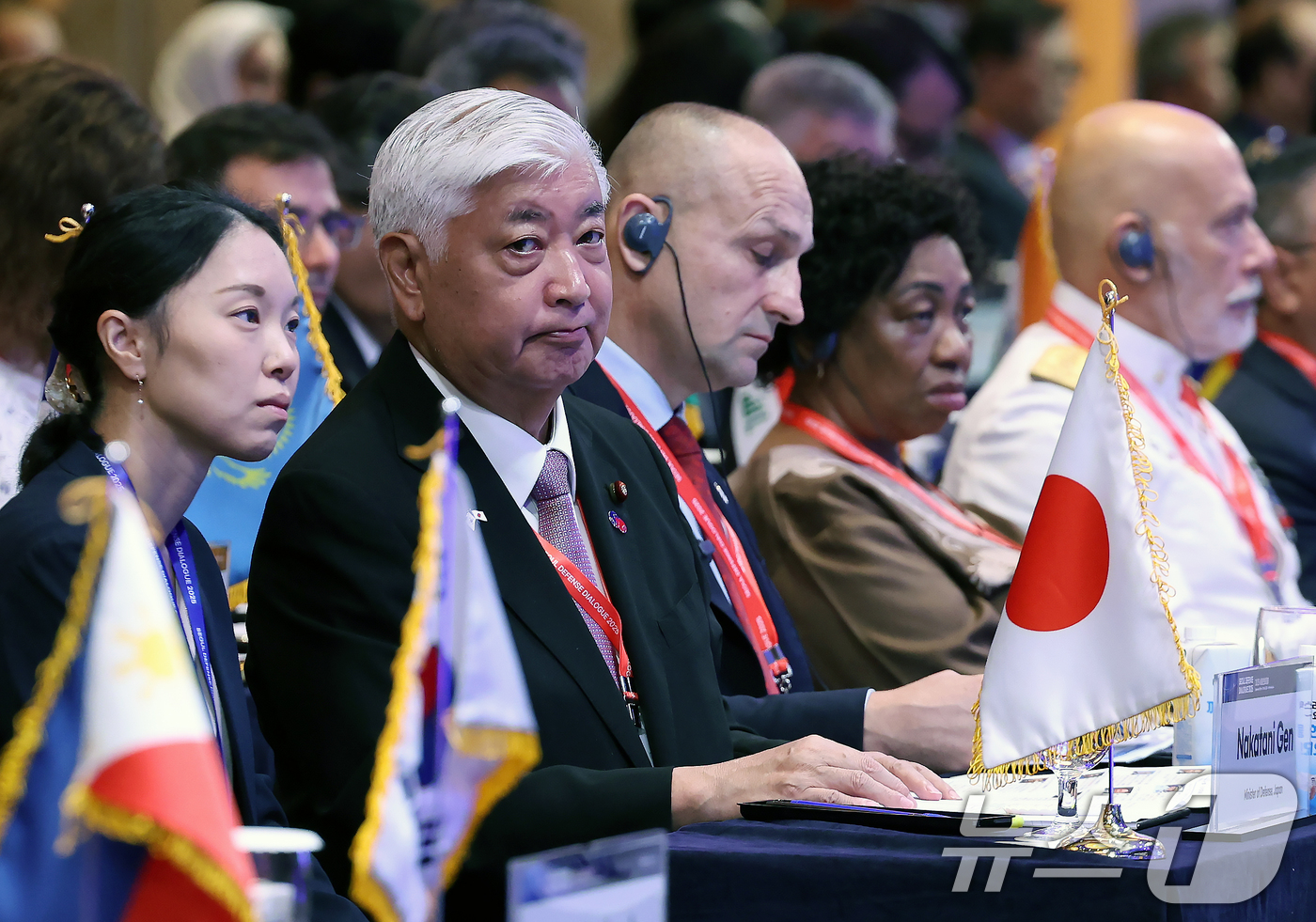 (서울=뉴스1) 박정호 기자 = 9일 오전 서울 중구 소공동 롯데호텔에서 열린 2025 서울안보대화 개회식에서 나카타니 겐 일본 방위대신(왼쪽 두 번째) 등 참석자들이 안규백 국방 …