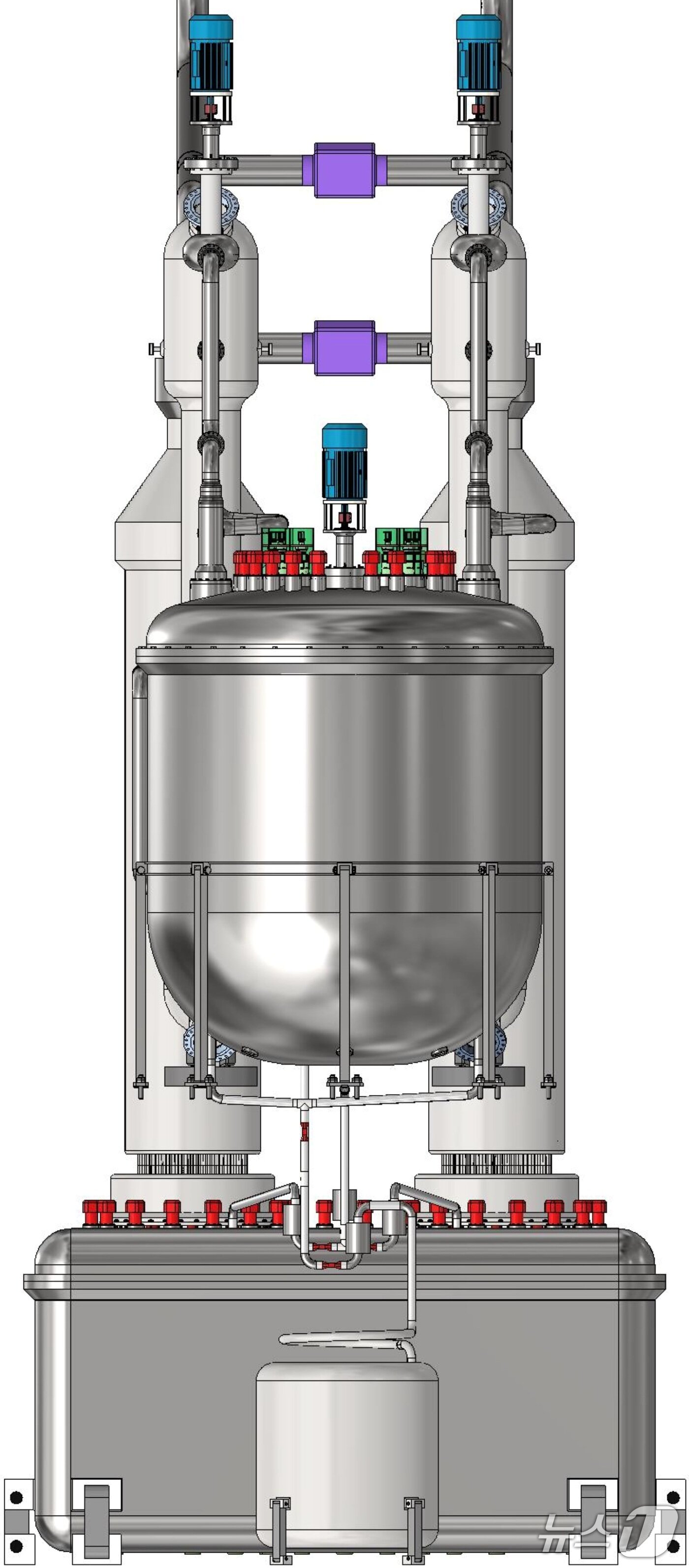 본문 이미지 - 해양용 용융염원자로 시스템 개념도. (한국원자력연구원 제공. 재판매 및 DB금지)2025.9.9/뉴스1