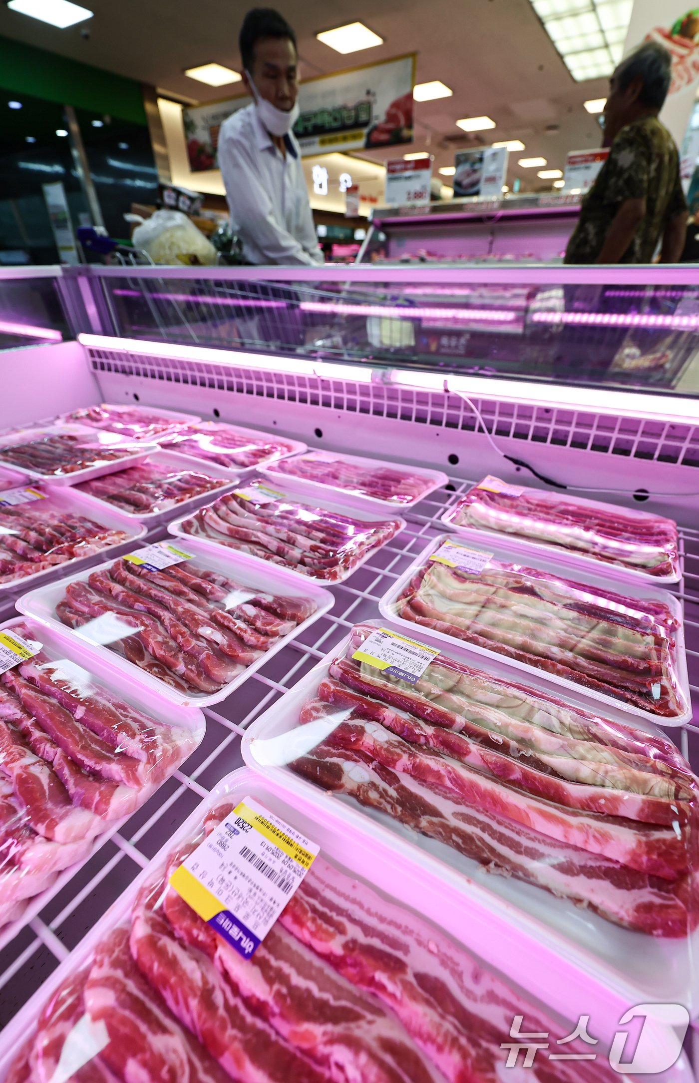 (서울=뉴스1) 김도우 기자 = 먹거리 물가가 연일 고공행진을 이어가고 있다.8일 축산물품질평가원 축산물유통정보에 따르면 전날 기준 계란 한 판(30개·일반란)의 소비자 가격은 전 …