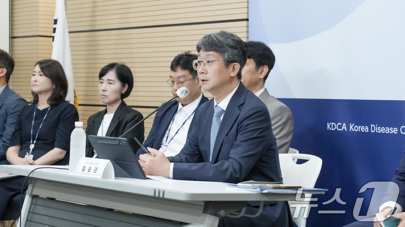 (서울=뉴스1) = 임승관 질병관리청장이 9일 충북 청주시 질병관리청에서 기자간담회를 하고 있다. (질병관리청 제공. 재판매 및 DB 금지) 2025.9.9/뉴스1