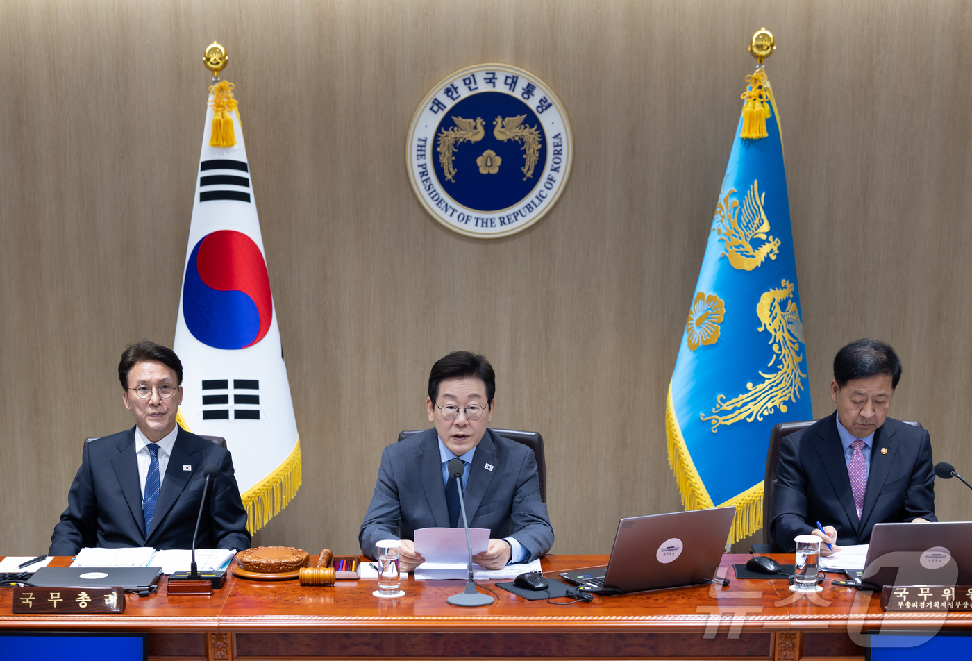 (서울=뉴스1) 이재명 기자 = 이재명 대통령이 9일 서울 용산 대통령실 청사에서 열린 제41회 국무회의에서 발언을 하고 있다. (대통령실 제공. 재판매 및 DB 금지) 2025. …