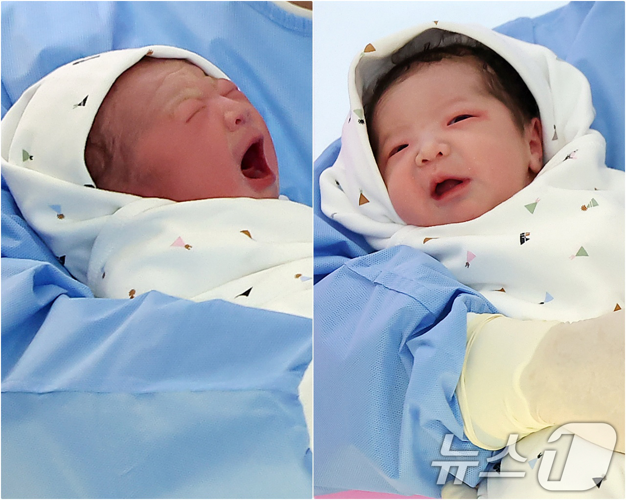 (서울=뉴스1) 김진환 기자 = 병오년(丙午年) 새해 첫 날인 1일 새벽 서울 강남구 강남차여성병원에서 산모 황은정씨와 남편 윤성민씨 사이에서 태어난 새해 첫 아기 쨈이(여야, 2 …