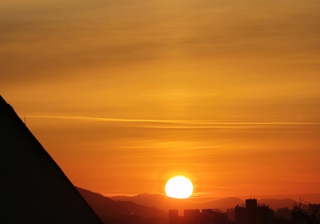 남산 옆에 뜬 병오년 새해 첫해