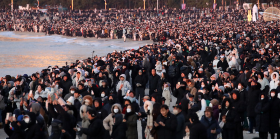 새해 첫 해돋이 감상