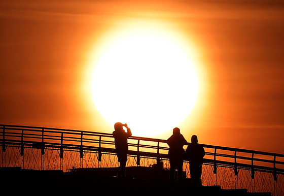 '반가운 병오년 첫 일출'