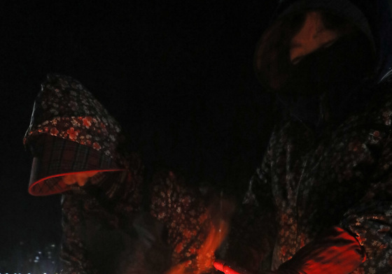 병오년 새해 첫날 '춥네'