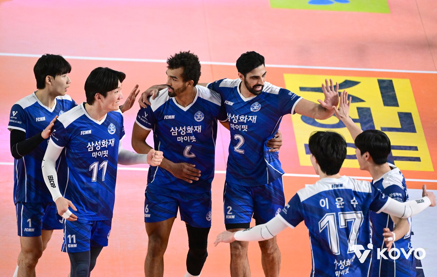본문 이미지 - 삼성화재는 10일 대전 충무체육관에서 열린 2025-26 V리그 남자부 4라운드 한국전력과 홈 경기에서 3-2로 승리했다. (KOVO 제공)