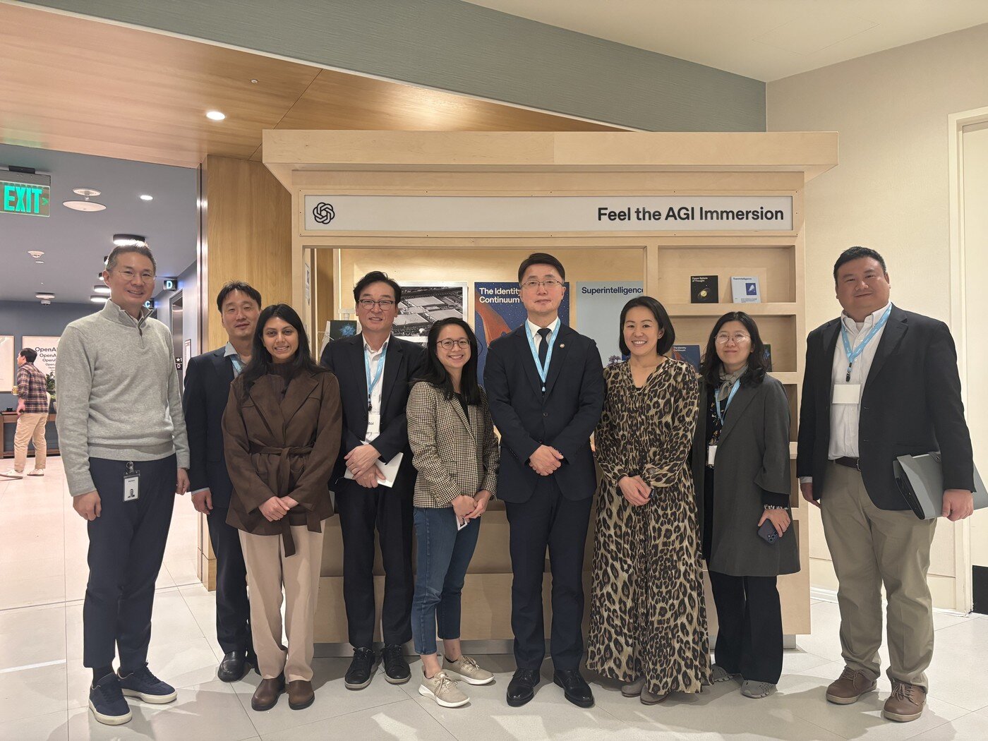 본문 이미지 - 류제명 과학기술정보통신부 제2차관이 9일(현지시간) 미국 캘리포니아주에 위치한 오픈AI 본사를 방문했다. (과학기술정보통신부 제공)