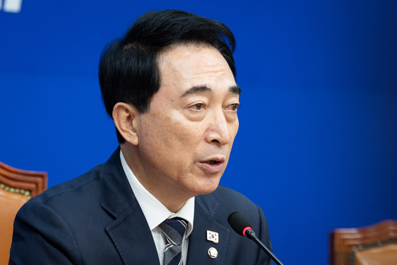 현안 관련 기자간담회 연 박수현 민주당 수석대변인