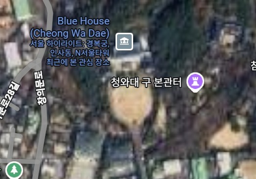 구글·애플 지도에 청와대 내부 노출…靑 "국토부서 조치"