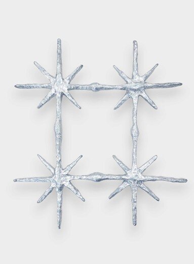 본문 이미지 - 도이재나, Fountain Drawing 3, Aluminum foil, Pigmented resin, 31 x 29 x 2.5 cm, 2025 (김리아갤러리 제공)