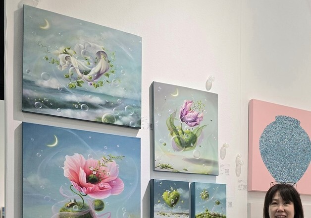 조로사 작가, 'LA 아트쇼'서 '상처 위에 돋아나는 희망' 메시지 전댤