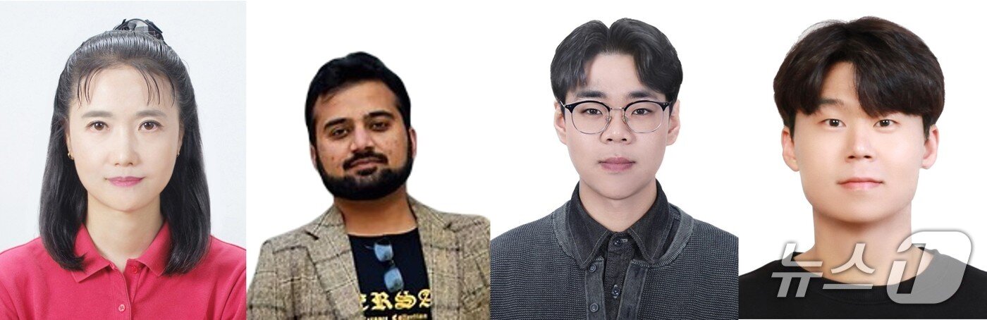 본문 이미지 - (좌측부터) 장지현 교수, 라나 이르판 박사(제1저자), 김성도 박사, 이진영 연구원.(UNIST 제공. 재판매 및 DB금지)/뉴스1