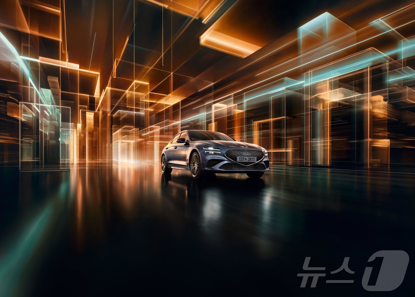 (서울=뉴스1) = 제네시스가 브랜드 대표 럭셔리 스포츠 세단 G70∙G70 슈팅 브레이크의 연식변경 모델 ‘2026 G70 및 G70 슈팅 브레이크’와 신규 에디션 ‘G70 그래 …