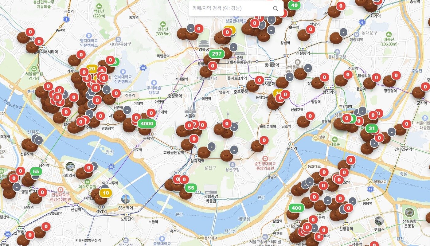 본문 이미지 - 두쫀쿠맵(화면 캡처)