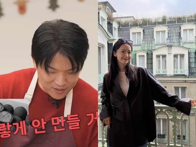 본문 이미지 - 안성재 셰프(왼쪽)와 소녀시대 윤아(SNS 갈무리)