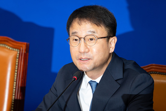 최고위 발언하는 한병도 민주당 신임 원내대표
