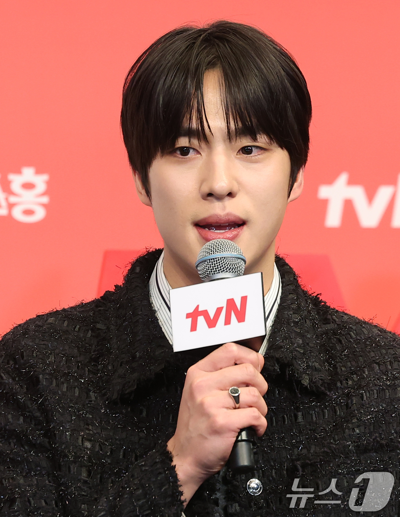 (서울=뉴스1) 권현진 기자 = 배우 조한결이 12일 서울 구로구 더링크 호텔에서 열린 tvN 새 토일드라마 ‘언더커버 미쓰홍’(연출 박선호 / 극본 문현경) 제작발표회에 참석해 …