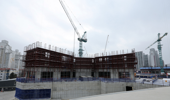 공사 진행중인 광운대역 물류부지