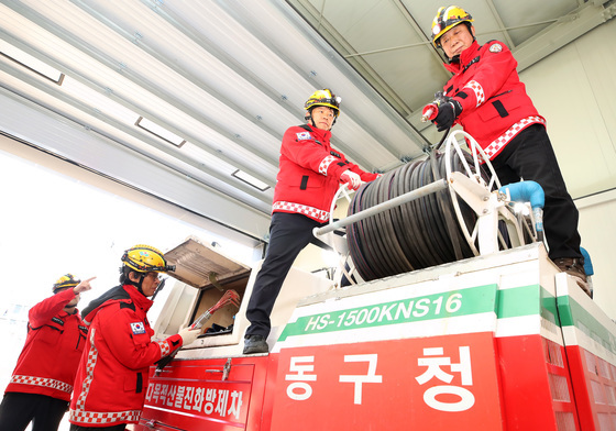 '산불대비' 다목적산불진화방제차 점검