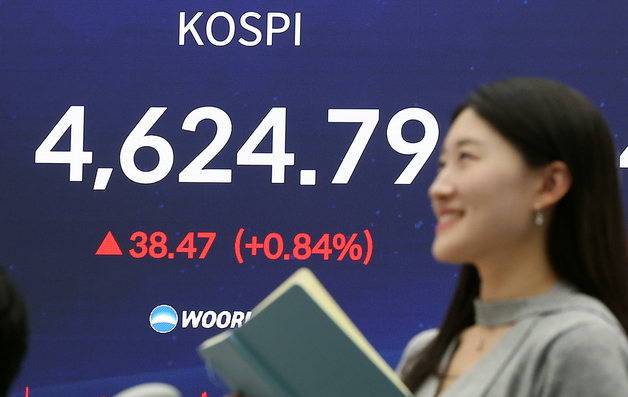 코스피, 7거래일 연속 질주…종가 첫 4600선 돌파[시황종합]