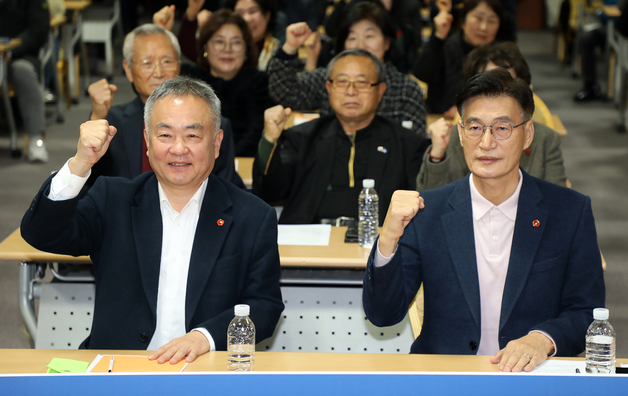 문대림·송재호 '파이팅'