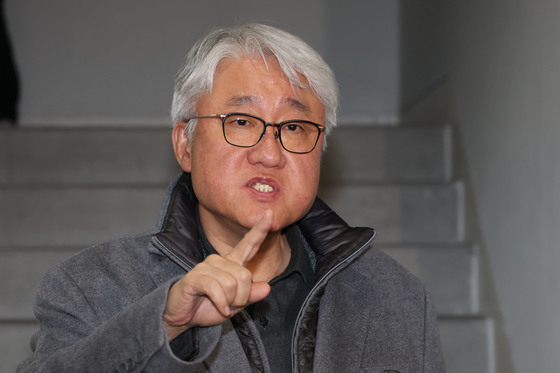 입장 밝히는 김정환 이사장, 서울 시내버스 노사협상 결렬