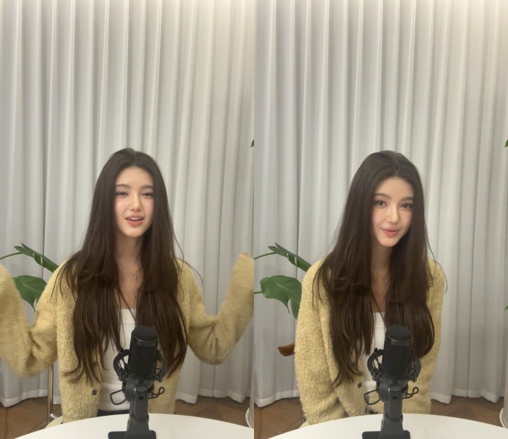 본문 이미지 - 다니엘 인스타그램 라이브 방송 영상 갈무리