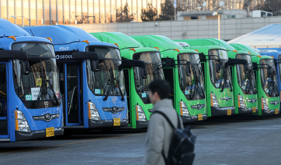 총파업 돌입한 서울 시내버스