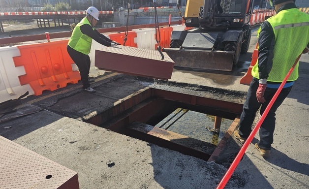 대전 유등교 가설교량 복공판 품질시험 '적합' 판정