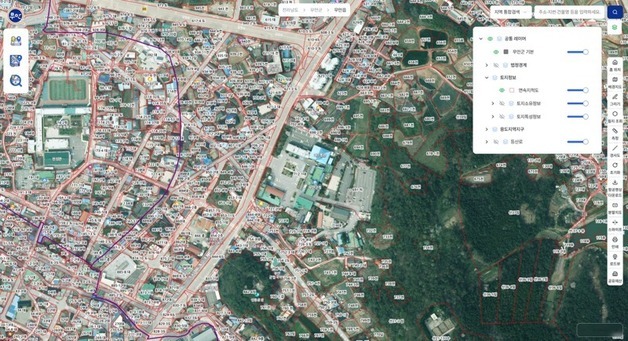 무안군 도로·상하수도·공공시설물 공간정보 한눈에
