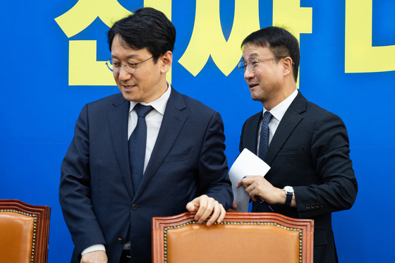 원내대책회의 마친 한병도·천준호