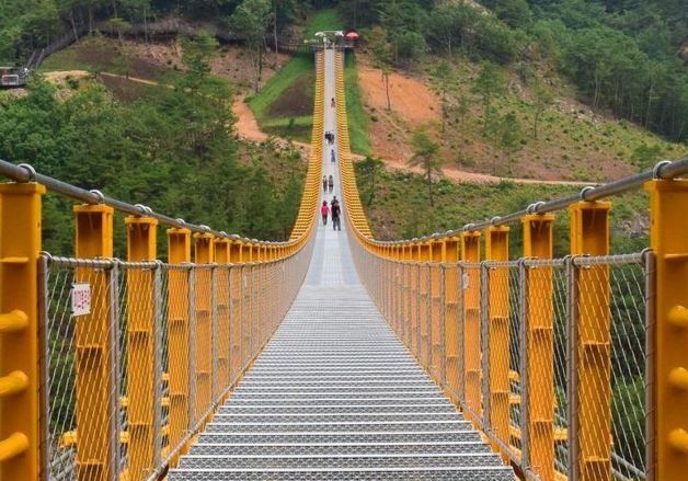 금산 랜드마크 '월영산 출렁다리' 방문객 편의 대폭 강화